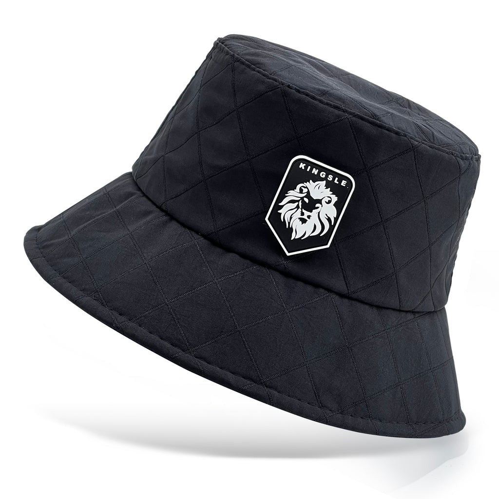 Kingsle Diamond Black Bucket Hat - Unisex - One Size Fits Most